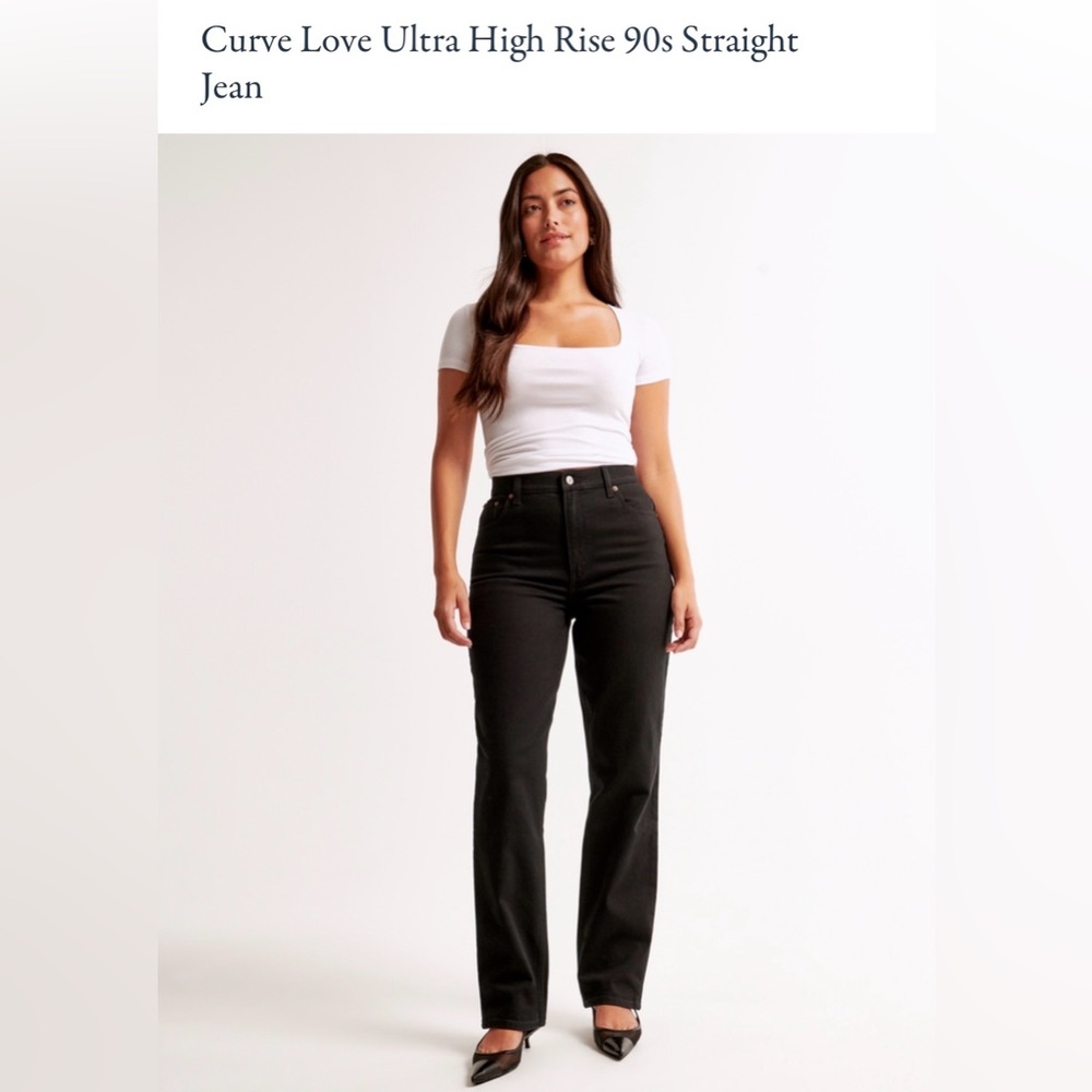 Abercrombie & Fitch 90s Straight Leg Jean Ultra High Rise (Curve Love)